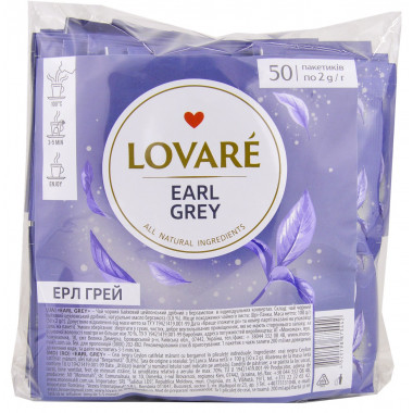 Чай в пакетиках LOVARE Travel "Bergamot tea" 50 х 2 г ("Earl Grey")